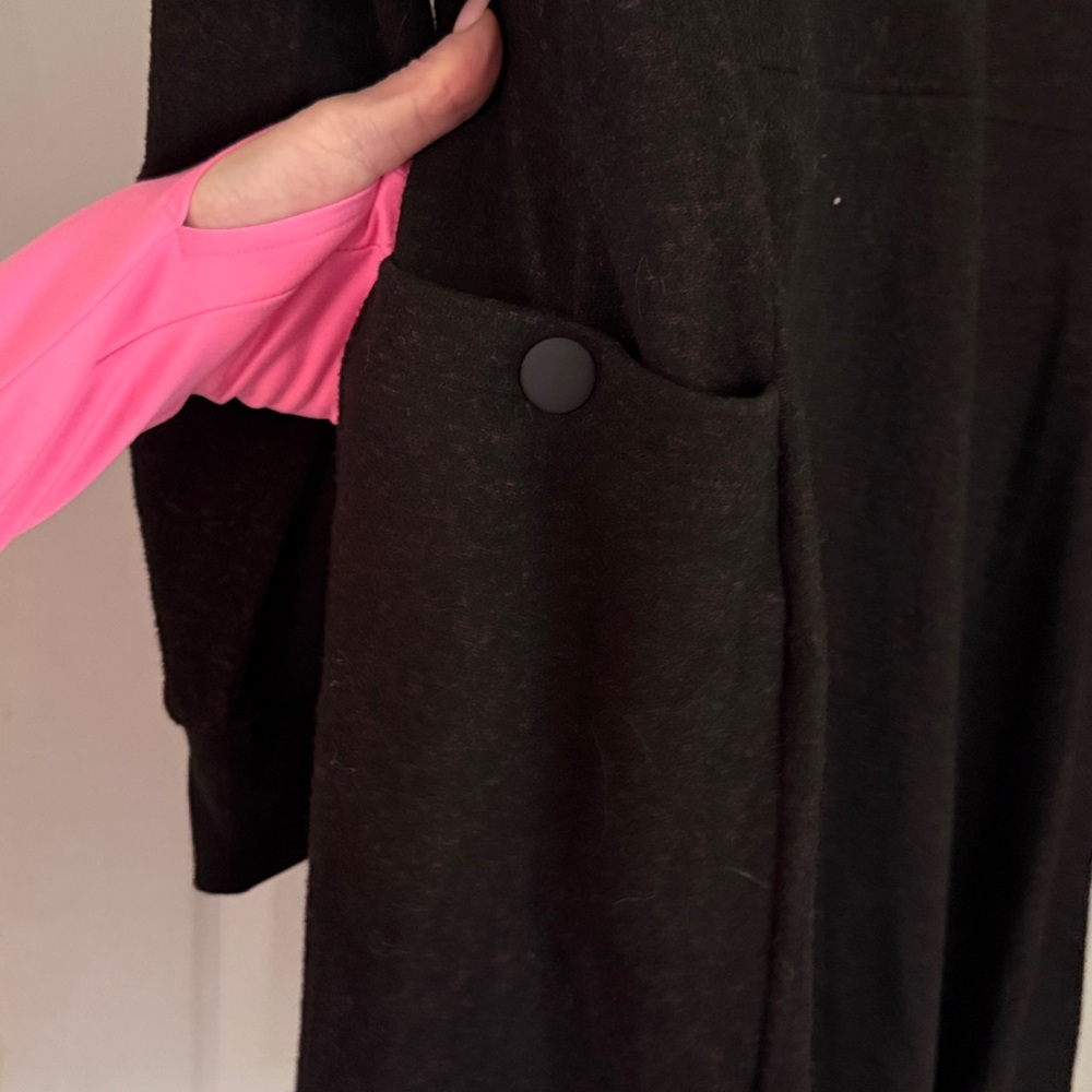 CABI NEW brush knit cuddle dress. 1/4 zip. Medium - Picture 8 of 13
